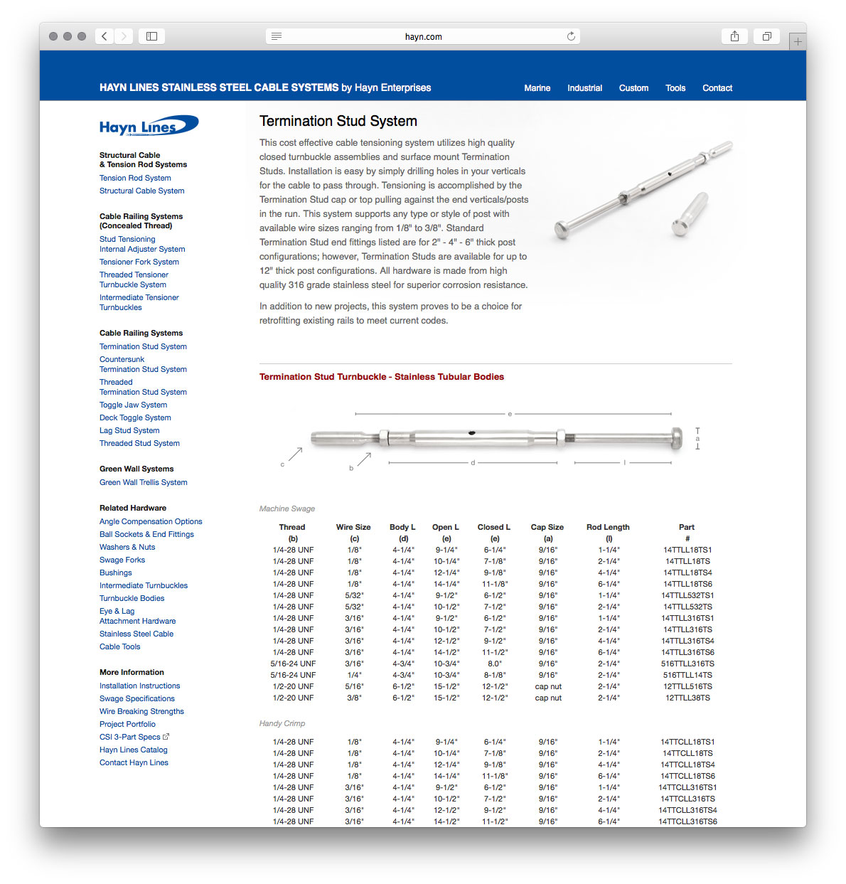 Hayn Enterprises Website