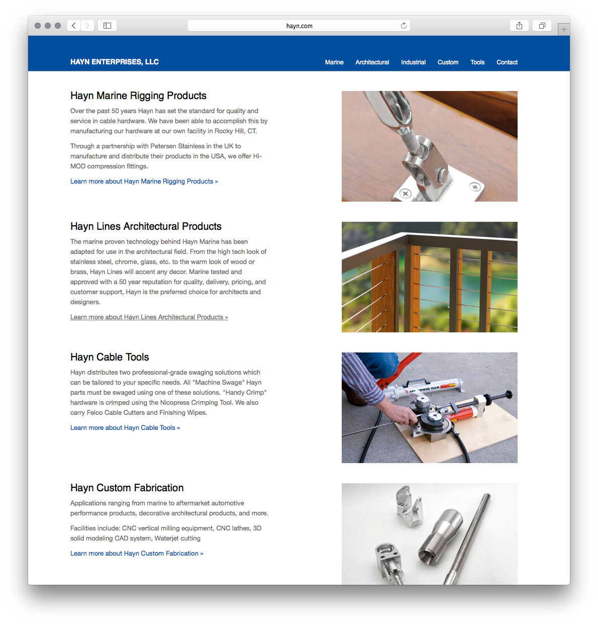 Hayn Enterprises Website