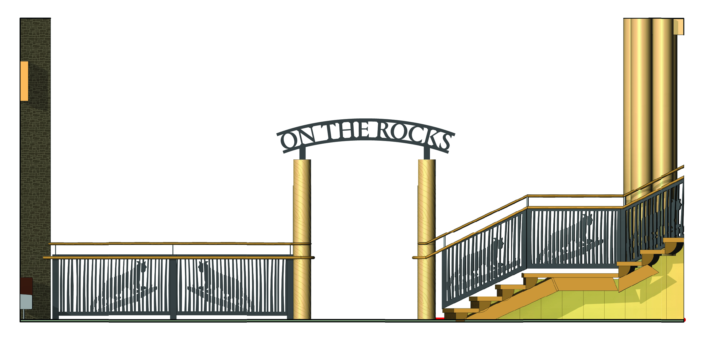 On the Rocks Signage